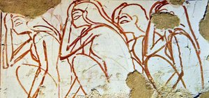 エジプトの墓の壁画 作： Egyptian Egyptian