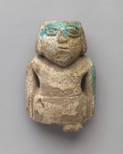 立っている人の彫像 王朝時代前期、紀元前3000～2675年頃（ファイアンス 作： Egyptian Egyptian