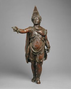 東洋風衣装を着た少年のブロンズ像 紀元前1世紀中頃（ブロンズ 作： Egyptian Ptolemaic Period