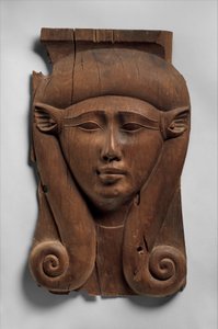 ハトホル列柱のパネル 紀元前380～200年（シダー 作： Egyptian Ptolemaic Period