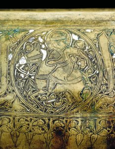 マムルークのボウルの詳細、c.1351 作： Egyptian School