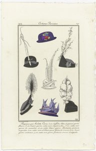 付属品 Journal des Dames et des Modes、パリの衣装、1914年、No. 171：アルレットの帽子 (...) 作： Eiger