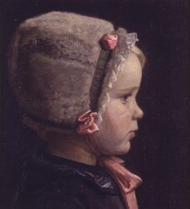 幼い頃の芸術家の娘 作： Einar Hein