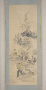 19世紀前半の陶器づくり。 作： Eiraku Hozen
