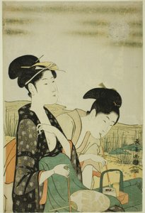 お月見 作： Eishōsai Chōki