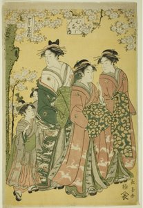 長治屋の花魁雛鶴とその従者たち 作： Eishōsai Chōki