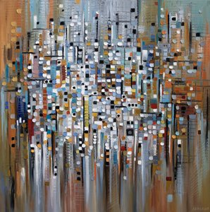 活気あふれる抽象的な都市 作： Ekaterina Ermilkina