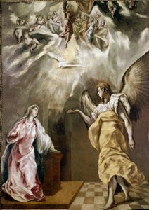 Annunciation - 受胎告知 作： El Greco