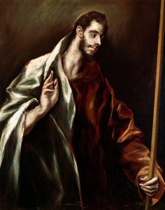 アポトレ・セント・トーマスドメニコス・テオトコプーロス（エル・グレコ）（1540-1614）の絵画 作： El Greco
