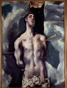 ドメニコス・テオトコプーロス・ディット・エルグレコ（1540-1614）の聖セバスティアン画 作： El Greco