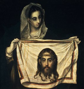 聖骸布のある聖ベロニカ 作： El Greco