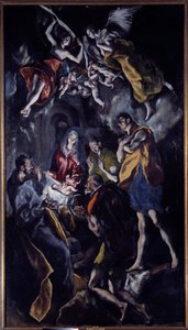 羊飼いの礼拝」 ドメニコス・テオトコプーロス・ディット・エルグレコ（1540-1614）の絵画 作： El Greco
