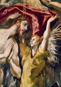 キリストの洗礼、細部（油彩・キャンバス 作： El Greco