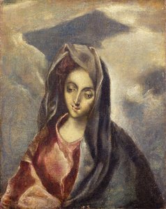 マドンナ」 1600年頃 油彩・キャンバス 作： El Domenico (after) Greco