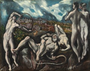 ラオコーン、c。 16101614。 作： El Greco