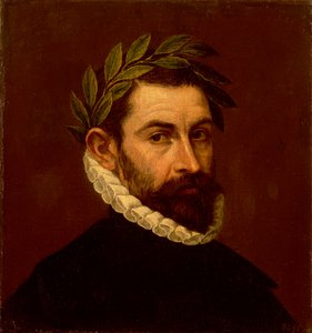 詩人アロンソ・デ・エルシーリャの肖像 作： El Greco