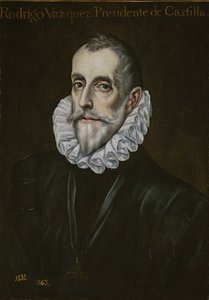 17世紀の3分の1のロドリゴバスケスデアルセの肖像。 作： El Greco