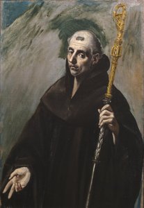 ヌルシアの聖ベネディクト、1577-1579 作： El Greco