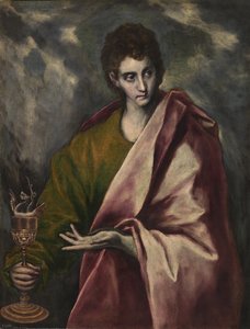 福音伝道者セントジョンc。 1605 作： El Greco