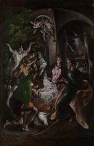 羊飼いの礼拝、ca。 1605-10。 作： El Greco