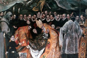 伯爵の埋葬Orgaz詳細、1586-1588 作： El Greco