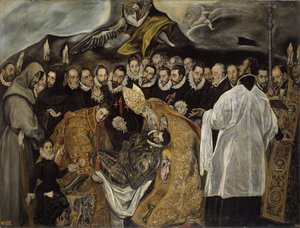オルガズ伯爵の埋葬、1625年頃 作： El Greco