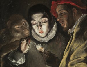 寓話、c。 1580 作： El Greco