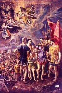 聖モーリスの殉教、286 c1580-1581 作： El Greco