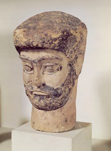 ビーズの男の頭、紀元前1800年頃 作： Elamite