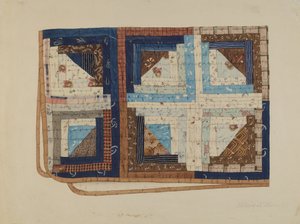 丸太小屋のキルト 作： Elbert S. Mowery