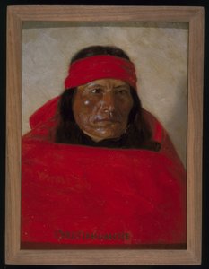 Christian-Naiche、1899年頃（生地に油彩） 作： Elbridge Ayer Burbank