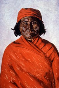 ジェロニモ、1900年頃（イラスト） 作： Elbridge Ayer Burbank