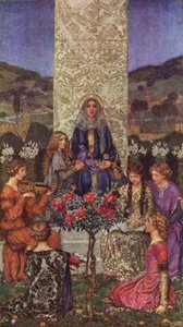 聖母はマニフィカットを歌います 甘いものを超える音色で (色リソ) 作： Eleanor Fortescue Brickdale