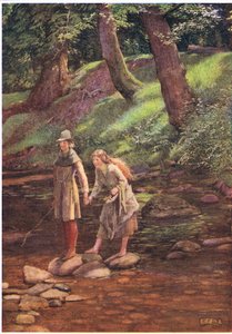 ロザリンドとセリア (リソ) 作： Eleanor Fortescue Brickdale