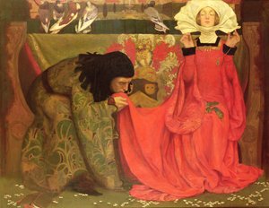 真の愛の蒼白 作： Eleanor Fortescue Brickdale