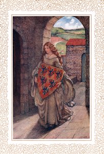 それから彼女の塔に彼女は登りました...、アルフレッド・テニスン（1809-92）による「王の牧歌」のイラスト、ホッダー＆ストートン発行