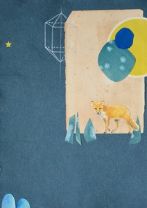 ハンター2016年（紙に水彩絵の具、鉛筆、ミクストメディア）