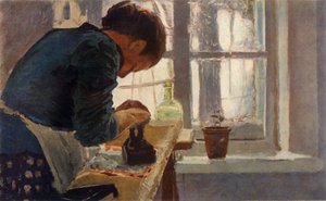 「洗濯女」、19 世紀後半、1965 年。 作： Elena Dmitrievna Polenova