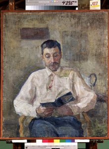 「「ロシアの画家ミハイル・マチューシン（マチューシンまたはマチューシン）の肖像（1861-1934）」エレナ（エレナ）・グロ（1877-1913）による絵画国立ロシア美術館サンクトペテルブルク