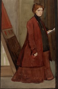 妊娠中の自画像 作： Elena Luksch Makowsky