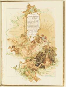 マリウス・プティパとリッカルド・ドリゴによるバレエ「ラ・パール」のプログラム、1896年。 作： Elena Petrovna Samokish Sudkovskaya