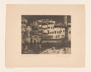 Borgo San Jacopo (Firenze) (オブジェクトの元のタイトル) 作： Elena Wissmann (signed by artist)