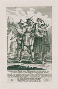 1703 年のチロルの防衛: Tyrollerische Scharff-Schützen の女性たち 作： Elias Baeck