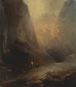 バンディッティのある山の風景 作： Elias Martin