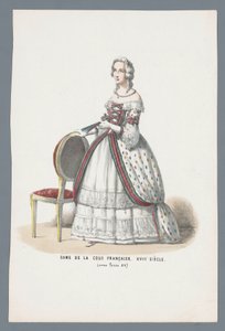 フランス宮廷の貴婦人。 XVIII 世紀 (ルイ 15 世の下) (オブジェクトのタイトル) 作： Elias Spanier