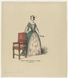 16世紀フランス宮廷の貴婦人。 フランソワ 1 世 (オブジェクトのタイトル) の下で 作： Elias Spanier