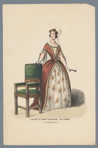 16世紀フランス宮廷の貴婦人。 フランソワ 1 世 (オブジェクトのタイトル) の下で 作： Elias Spanier