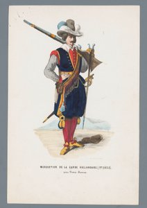 オランダ近衛兵の銃士 (17 世紀)。 モーリス王子の下で 作： Elias Spanier