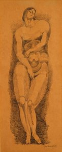 立っている女性のヌード、c。 1909年。 作： Elie Nadelman