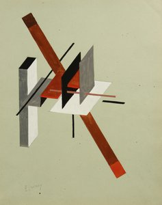プロウン、ca 1923 作： Eliezer Markowich Lissitzky